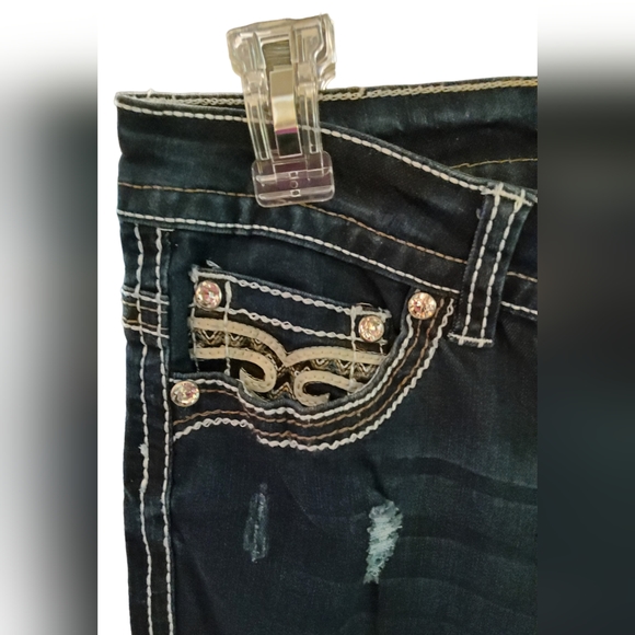 Rebel & Soul Skinny Distressed Jeans - Picture 2 of 5